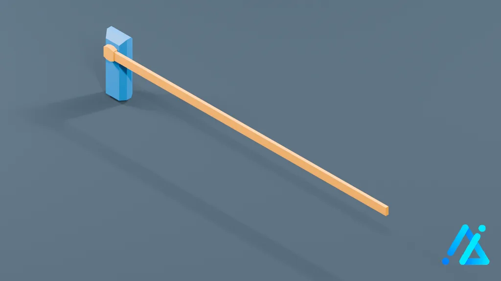 Low-Poly Road Barrier 02 — 3D model preview