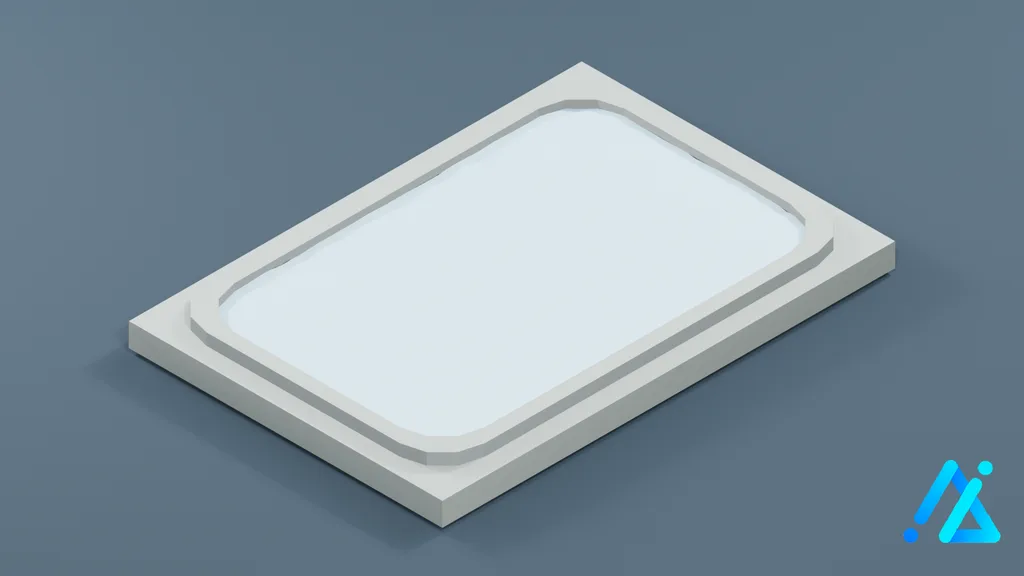 Low-Poly Water Basin 01 — 3D model preview