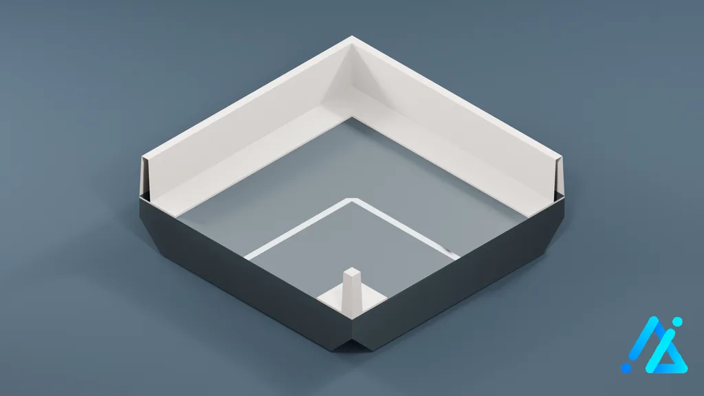 Low-Poly Bridge Section 011 — 3D model preview