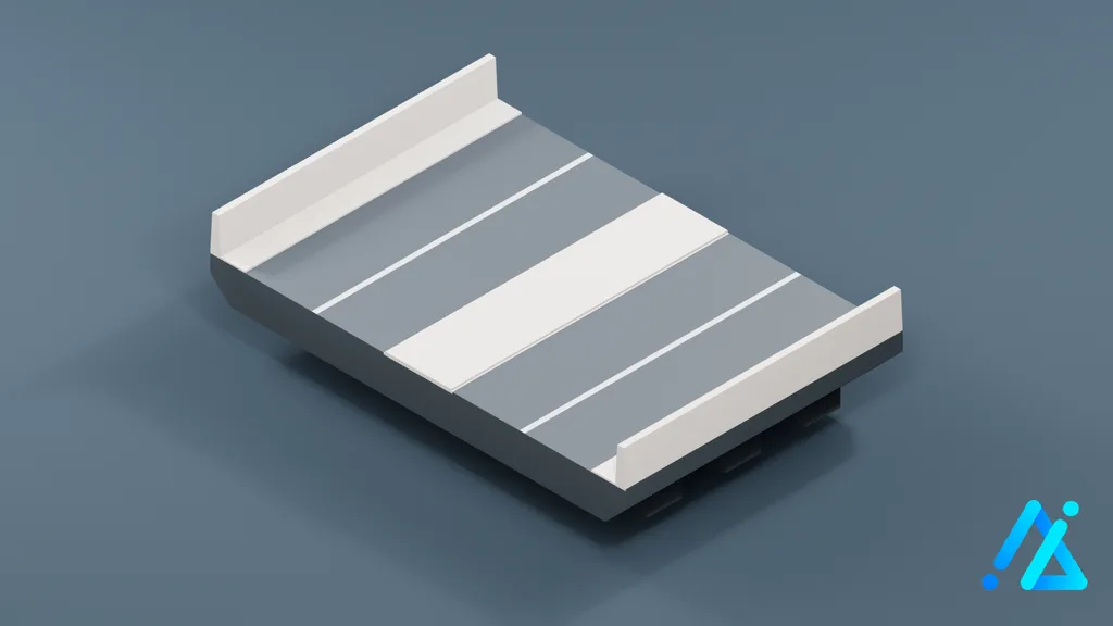Low-Poly Bridge Section 013 — 3D model preview