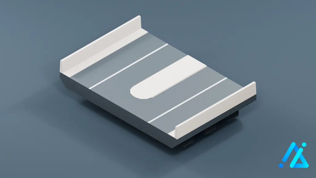 Low-Poly Bridge Section 013 A — 3D model preview