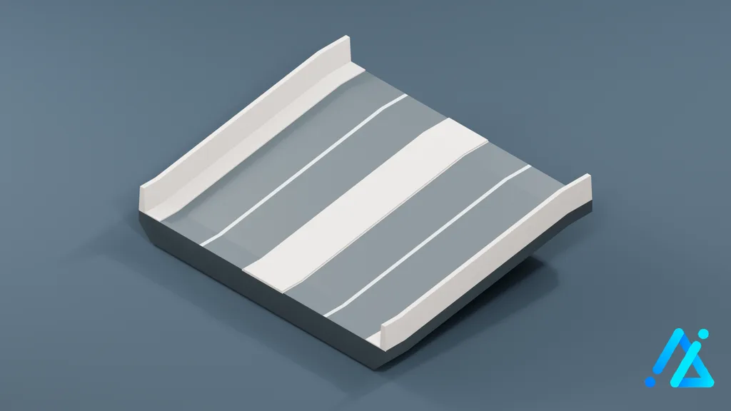 Low-Poly Bridge Section 014 — 3D model preview