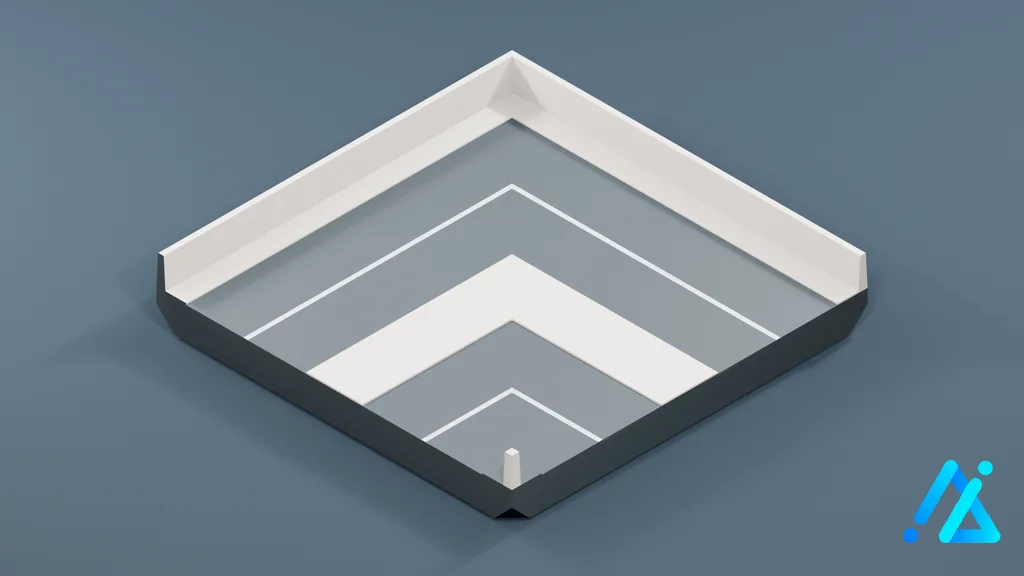 Low-Poly Bridge Section 018 — 3D model preview