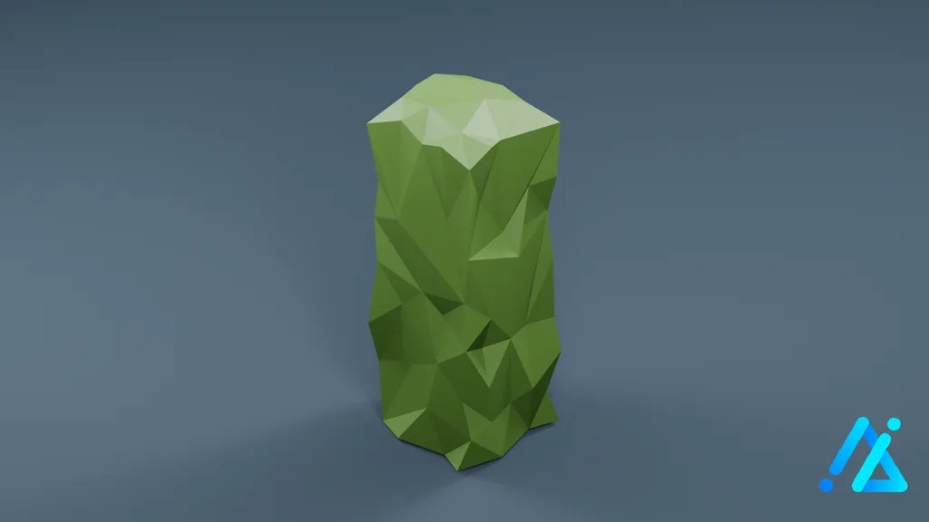 Low-Poly Bush 05 — 3D model preview