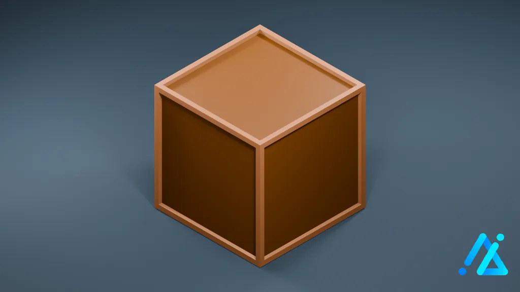 Low-Poly Cargo Prop 01 — 3D model preview