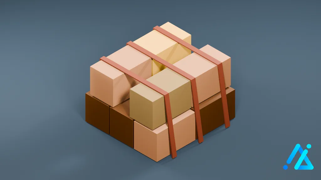 Low-Poly Cargo Prop 02 — 3D model preview