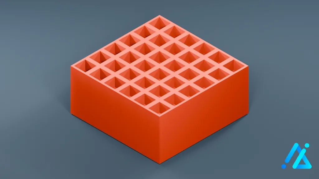 Low-Poly Cinder Block 02 — 3D model preview