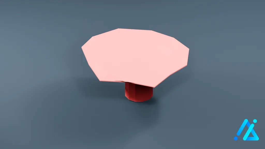 Low-Poly Coral Prop 06 — 3D model preview