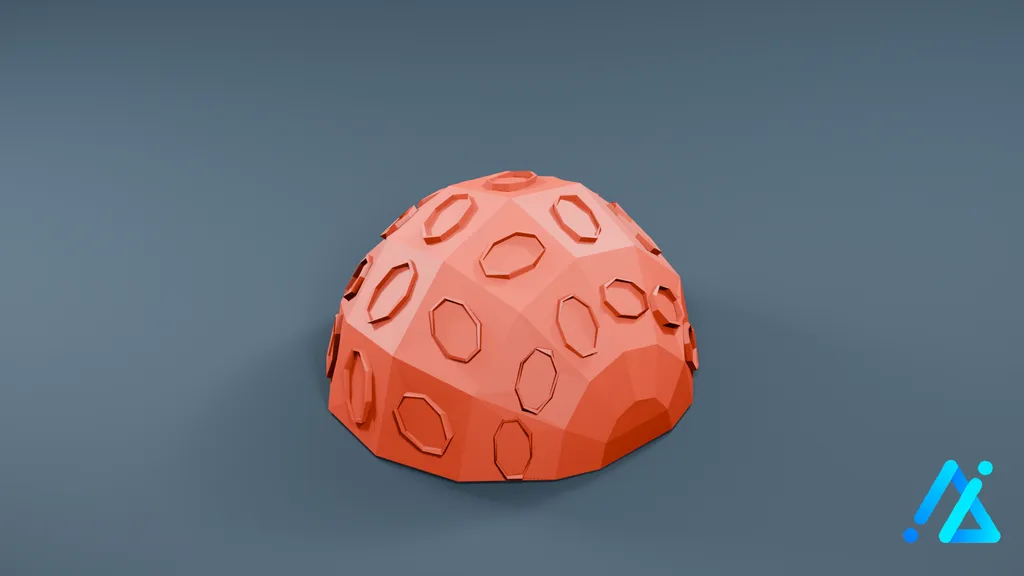 Low-Poly Coral Prop 07 — 3D model preview