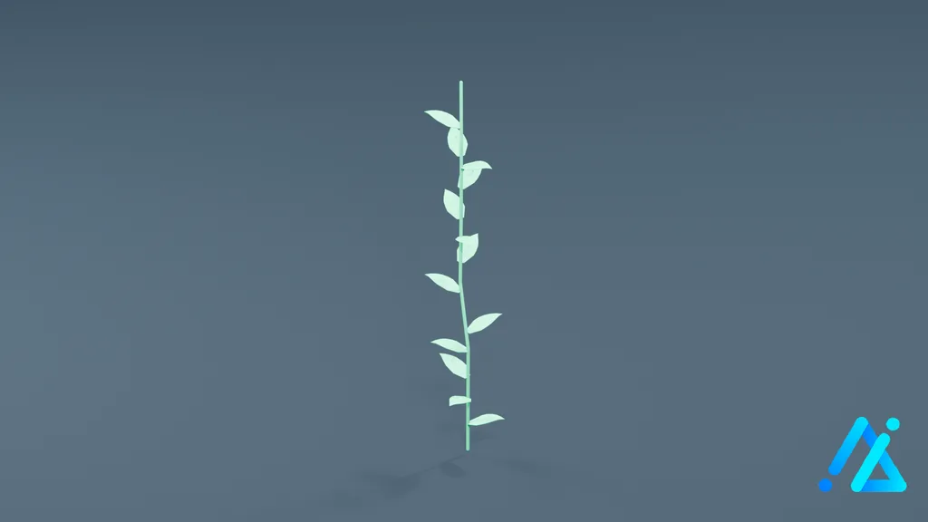 Low-Poly Coral Prop 09 — 3D model preview