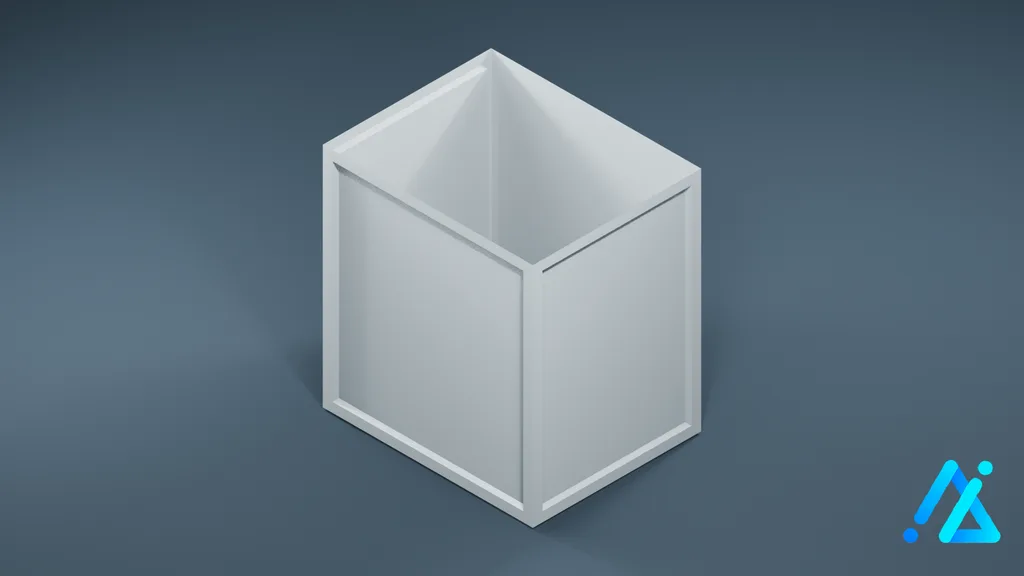 Low-Poly Elevator Unit 01 — 3D model preview