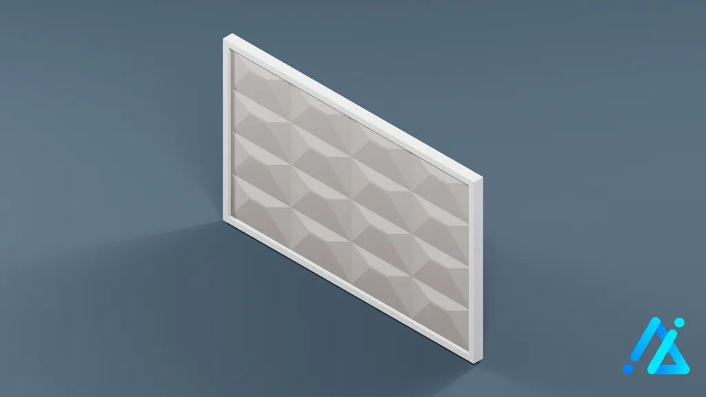 Low-Poly Fence Section 05 B — 3D model preview