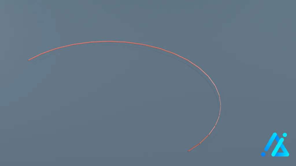 Low-Poly Fence Component 03 — 3D model preview
