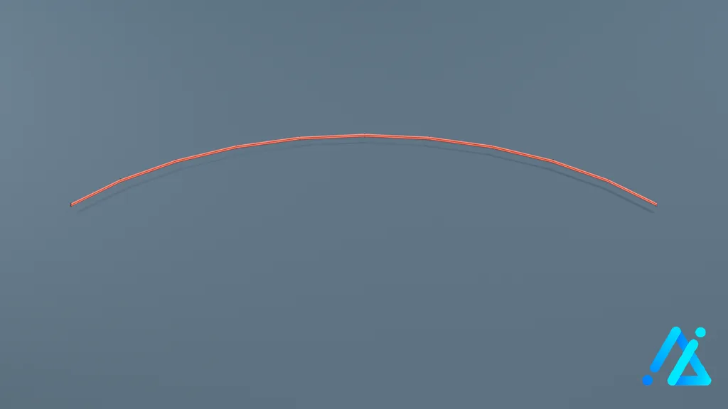 Low-Poly Fence Component 03 A — 3D model preview