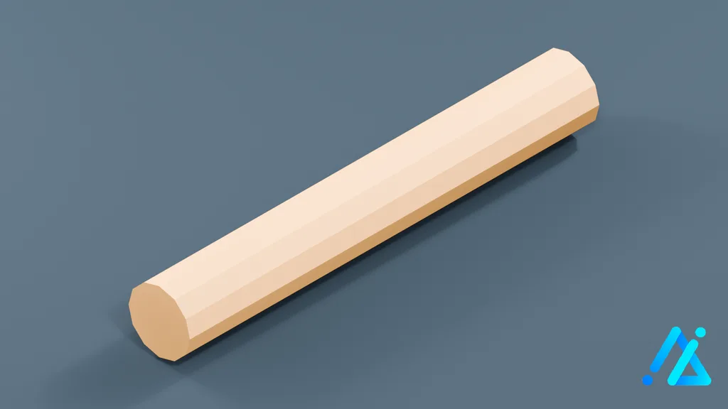 Low-Poly Gas Pipeline Section 05 — 3D model preview