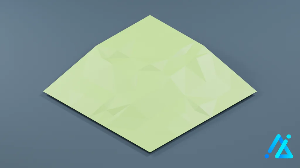 Low-Poly Ground Terrain Tile 04 — 3D model preview