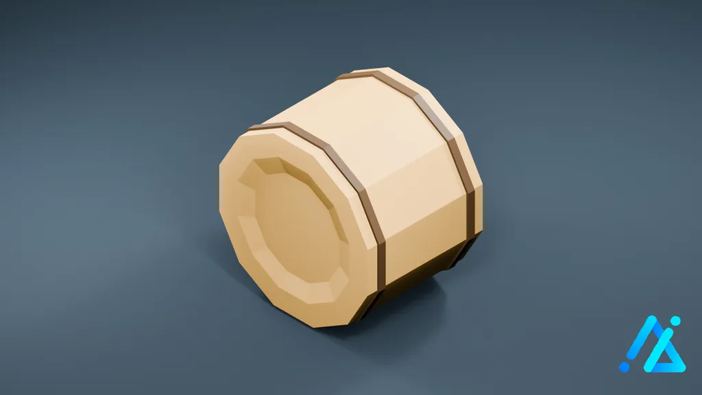 Low-Poly Haystack 01 — 3D model preview