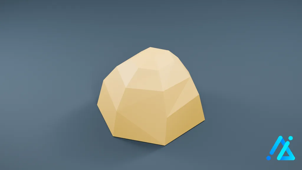 Low-Poly Haystack 02 — 3D model preview