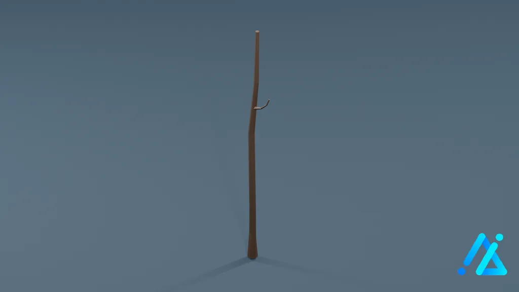 Low-Poly Tall Tree 14 — 3D model preview