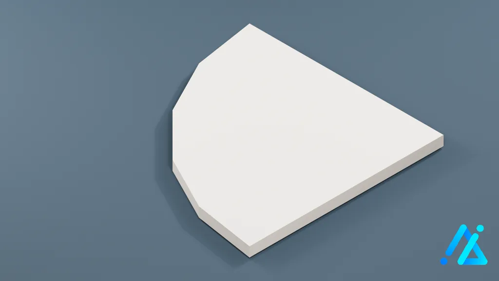 Low-Poly Hiking Trail Tile 09 — 3D model preview