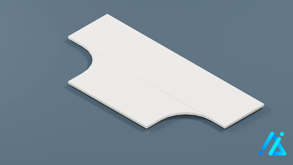 Low-Poly Hiking Trail Tile 11 — 3D model preview