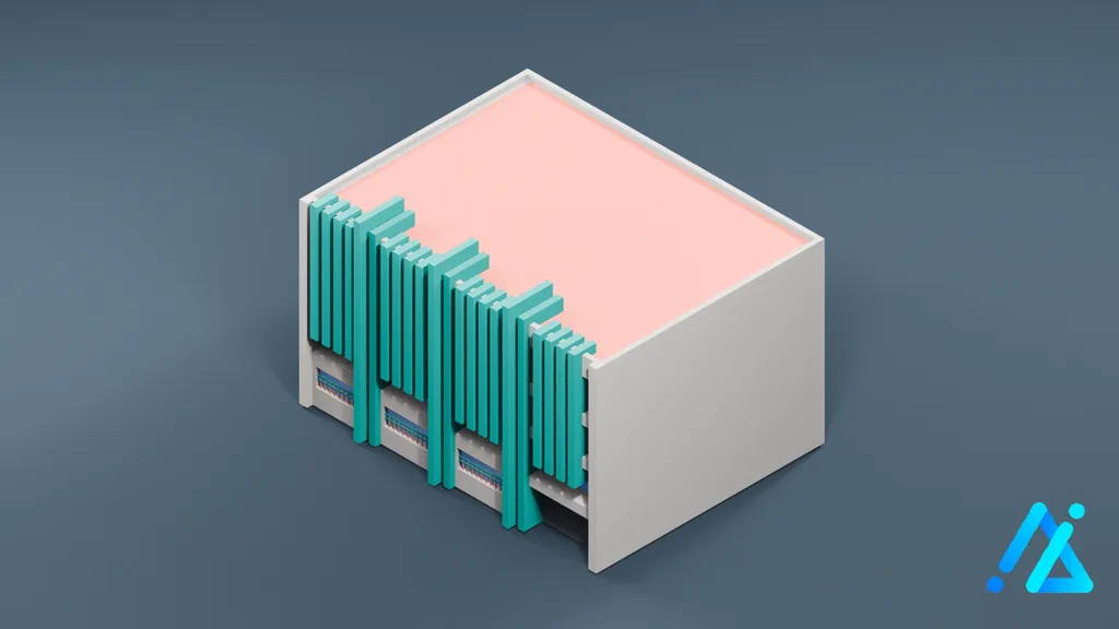 Low-Poly Infrastructure Building 018 — 3D model preview