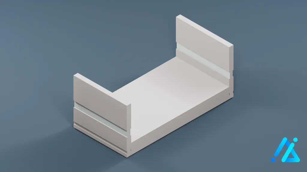 Low-Poly Ladder 02 — 3D model preview