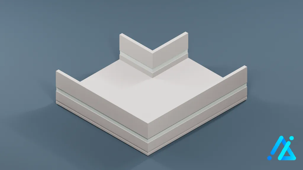 Low-Poly Ladder 03 — 3D model preview