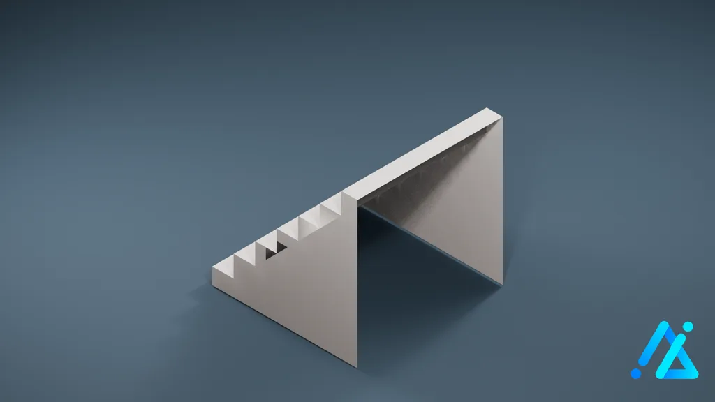 Low-Poly Ladder 04 — 3D model preview