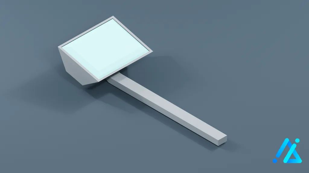 Low-Poly Lamp Prop 01 — 3D model preview