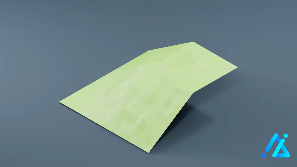 Low-Poly Land Terrain Tile 01 A — 3D model preview