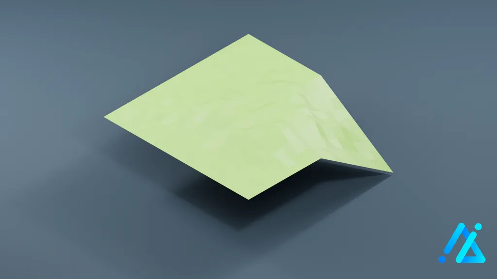 Low-Poly Land Terrain Tile 01 D — 3D model preview