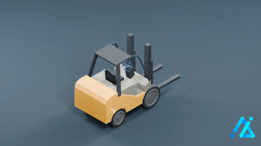 Low-Poly Loader Vehicle 01 1 — 3D model preview