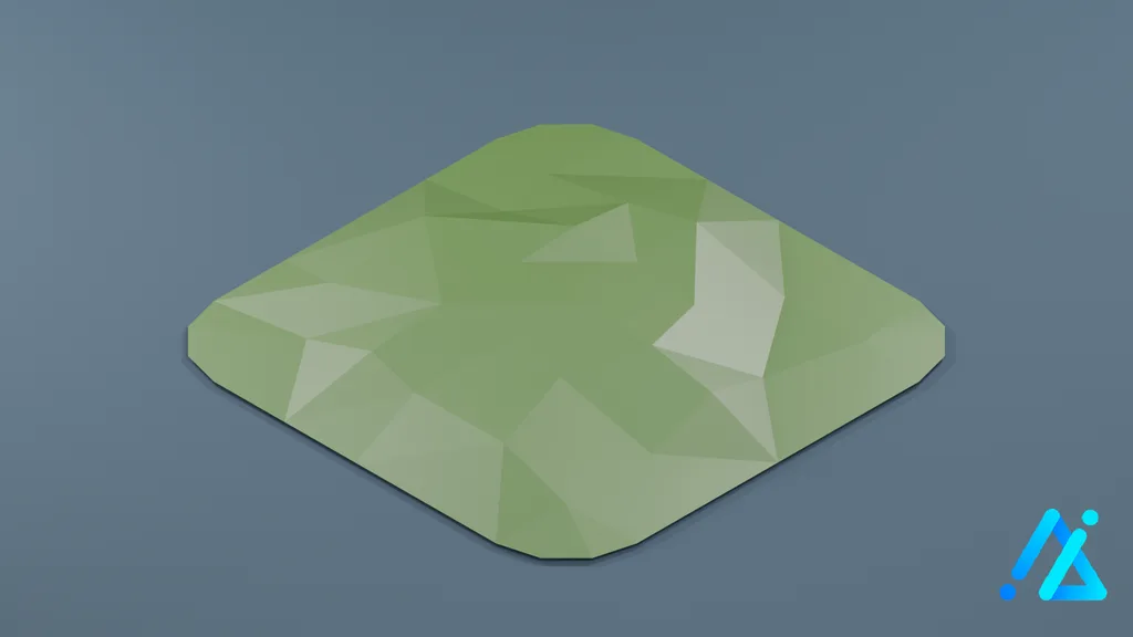 Low-Poly Moss Patch 01 — 3D model preview