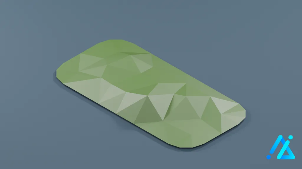 Low-Poly Moss Patch 02 — 3D model preview