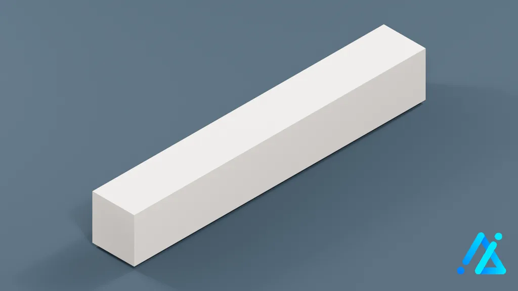 Low-Poly Large Number 1 — 3D model preview