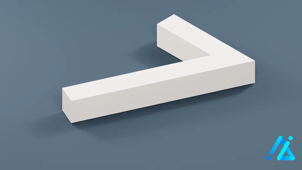 Low-Poly Large Number 7 — 3D model preview