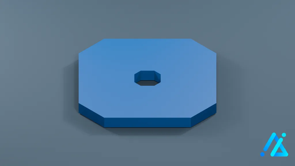 Low-Poly Barbell Weight Plate 01 — 3D model preview