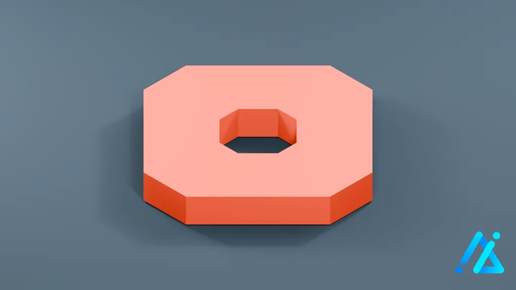 Low-Poly Barbell Weight Plate 03 — 3D model preview