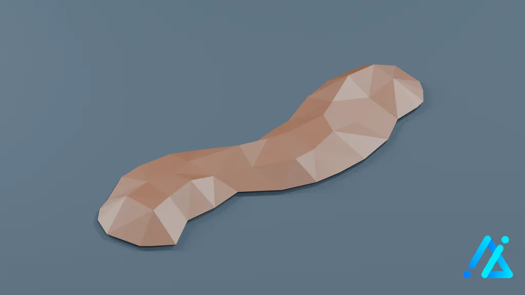 Low-Poly Path Section 03 — 3D model preview