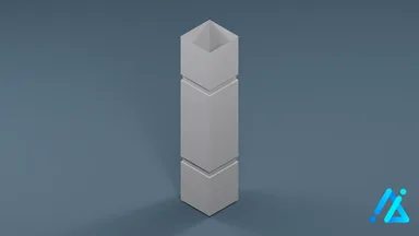 Low-Poly Structural Pillar 01