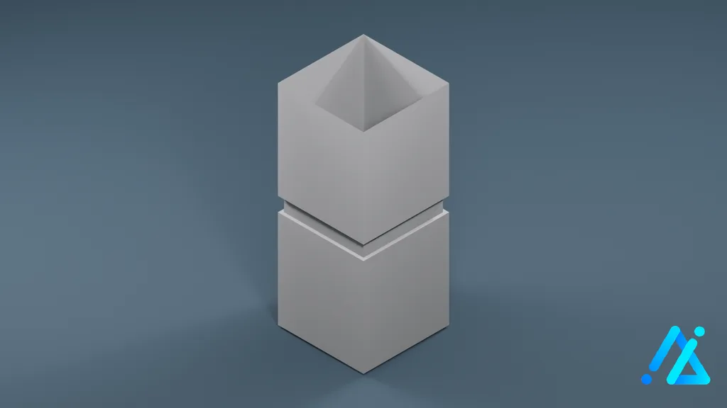 Low-Poly Structural Pillar 01 A — 3D model preview