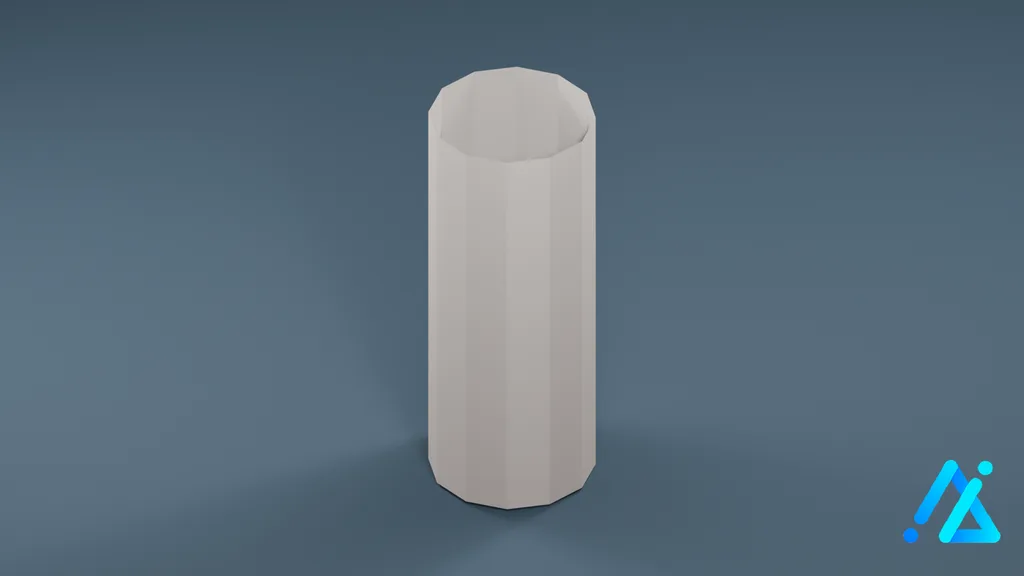 Low-Poly Structural Pillar 02 1 — 3D model preview