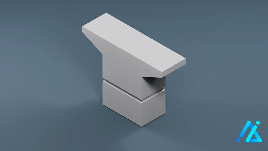 Low-Poly Structural Pillar 03 B — 3D model preview