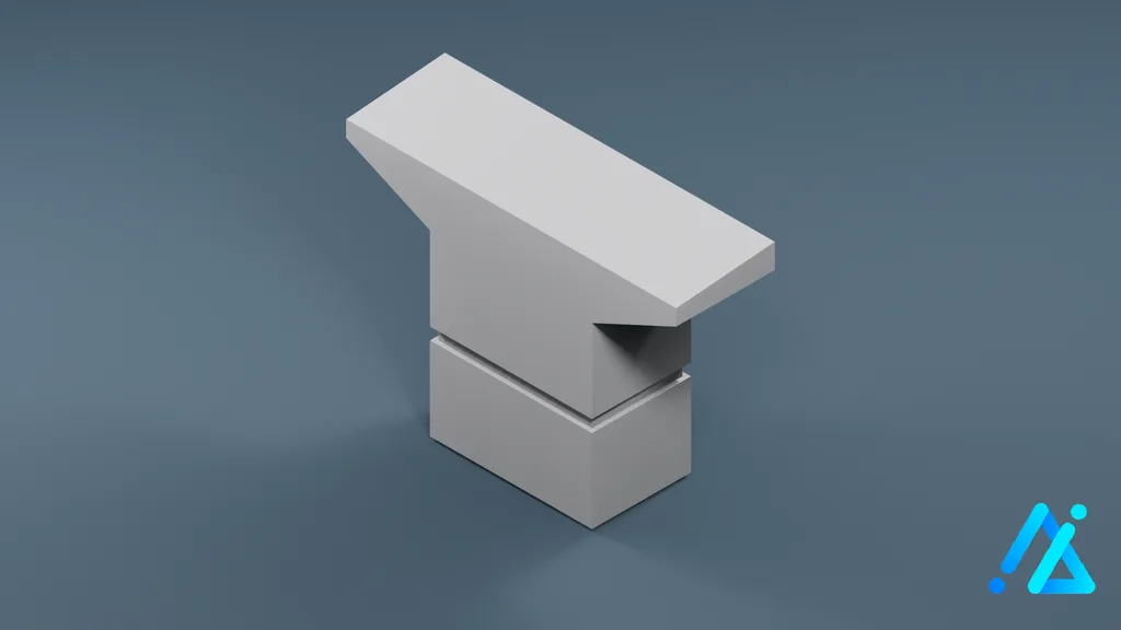 Low-Poly Structural Pillar 03 C — 3D model preview