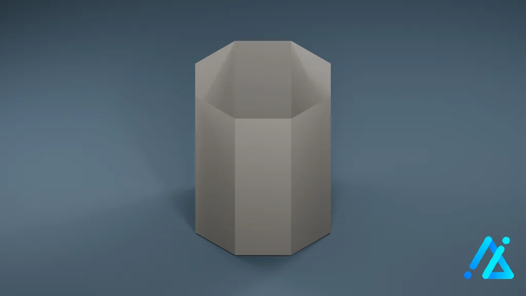 Low-Poly Structural Pillar 04 A — 3D model preview