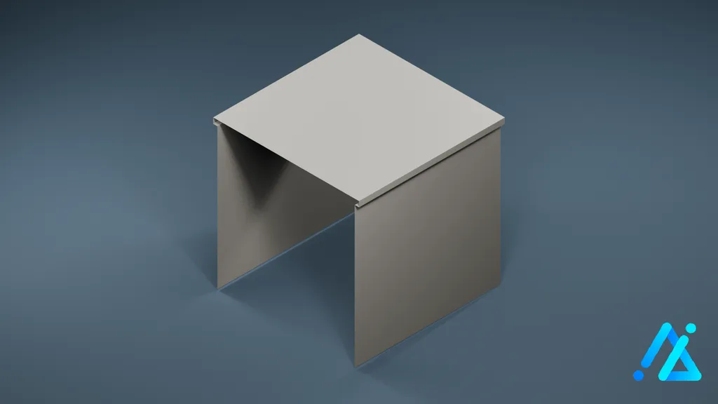 Low-Poly Structural Pillar 04 C — 3D model preview