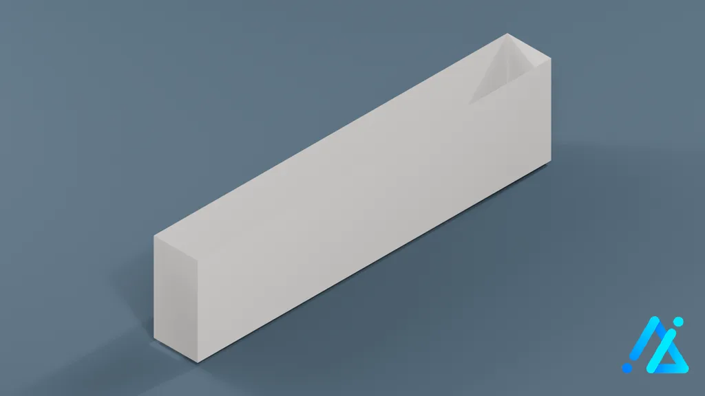 Low-Poly Monorail Station Pillar 02 — 3D model preview