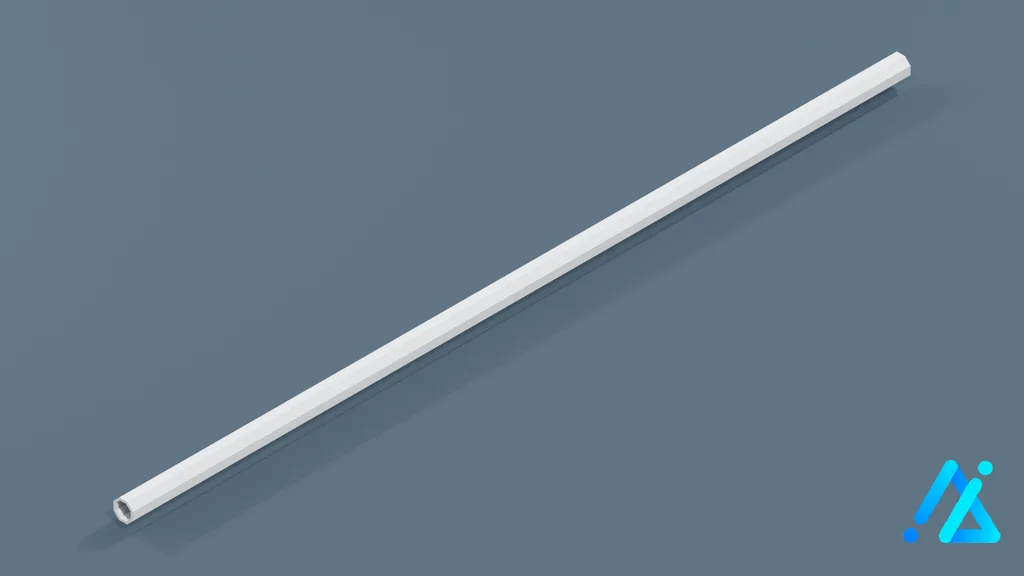 Low-Poly Pipe Section 01 — 3D model preview