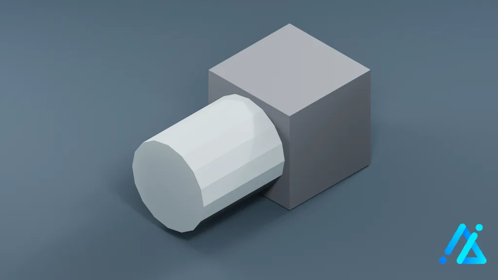 Low-Poly Pipe Fitting 01 — 3D model preview